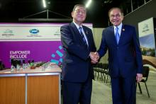 LIMA (PERU), Nov 16 -- Prime Minister Datuk Seri Anwar Ibrahim (right) held a bilateral meeting with Japanese Prime Minister Shigeru Ishiba (left) on the sidelines of the 2024 APEC Summit here today.