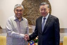 Malaysian Deputy Prime Minister Dr Ahmad Zahid Hamidi (left) and General Secretary of the Central Committee of the Communist Party of Vietnam, To Lam (right)
