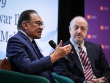 Malaysian Prime Minister Anwar Ibrahim on Friday delivered a lecture at the London School of Economics (LSE