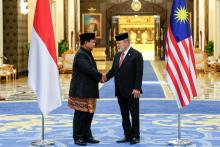 Indonesian President Prabowo Subianto expressed gratitude to His Majesty Sultan Ibrahim, King of Malaysia for The Most Esteemed Order of the Johor Royal bestowed on him Monday.