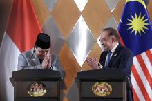 Indonesian President Prabowo Subianto and Malaysian PM Anwar Ibrahim.