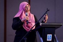 Editor of Digital Media BERNAMA, Sakinah Mohamed, shares her insights during a panel discussion titled Credibility in the Crosshairs: Combating Misinformation and Disinformation in conjunction with the 54th Organisation of Asia-Pacific News Agencies (OANA) Executive Board Meeting on Monday.