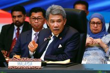 KUALA LUMPUR, July 9 -- Malaysia’s Foreign Minister, Datuk Seri Mohamad Hasan delivers a speech during the Plenary Session of the 58th ASEAN Foreign Ministers’ Meeting (AMM) and related meetings at the Kuala Lumpur Convention Centre today. -- fotoBERNAMA (2025) COPYRIGHT RESERVED