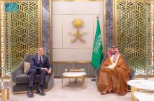 HRH Crown Prince Meets with U.S. Secretary of State