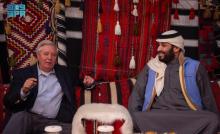 HRH the Crown Prince Meets with U.S. Senator Lindsey Graham