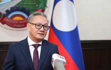 Lao Minister of Foreign Affairs Thongsavanh Phomvihane in an interview granted to the Vietnam News Agency. (Photo: VNA)