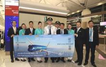 Flight VN595, departs from Hong Kong to HCM City on March 30, marks the first regular service on this route after a one-year suspension. (Photo: VNA)
