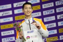 This May 3, 2024, file photo shows South Korean high jumper Woo Sang-hyeok during a national meet in Yecheon, some 160 kilometers southeast of Seoul. (Yonhap)