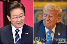 This composite EPA-Yonhap photo shows South Korean President Lee Jae Myung (L) and U.S. President Donald Trump. (PHOTO NOT FOR SALE) (Yonhap)