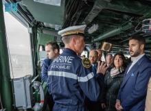 Saudi Defense Minister Visits French Frigate Chevalier Paul, Witnesses Air Defense Drill with Rafale Aircraft