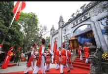 A ritual at the Hung Kings Temple festival in Phu Tho province. (Photo: VNA)