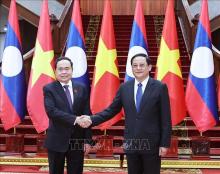 Vietnamese NA Chairman meets with Lao Prime Minister