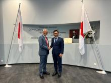 Malaysian Foreign Minister Mohamad Alamin in a meeting with the Secretary General of the International Federation of the Red Cross and Red Crescent Societies (IFRC), Jagan Chapagain, -- photoBERNAMA