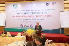 Australian Ambassador Craig Chittick speaks at the event (Source: courtesy of Australian Embassy in Vietnam)