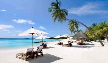 Bai Tru Beach on Hon Tre Island - the biggest one in Nha Trang Bay. (Photo: baokhanhhoa.vn)