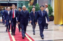 President of the European Council (EC) António Costa arrives in Hanoi on January 28 evening, beginning his two-day official visit to Vietnam at the invitation of State President Luong Cuong. (Photo: VNA)