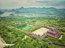 Bai Dinh Pagoda sits within the Trang An Landscape Complex, a UNESCO World Cultural and Natural Heritage site. (Photo: VNA)