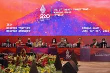 The second session of the Energy Transition Working Group (ETWG) of G20 in Labuan Bajo, East Nusa Tenggara, Thursday, June 23, 2022. (ANTARA/HO-ESDM Ministry/rst)
