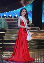 Newly-crowned Miss International Queen 2018, Vietnamese transwoman H​uong Giang, is seen in Vietnamese designer L​e Thanh H​oa’s outfit in the finale of the pageant. (Photo: vietnammoi)