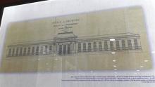 The design of the main facade of the School of Medicine drawn up in 1907. (Photo: VNA)