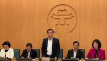 Vice Chairman of the Hanoi municipal People’s Committee Chu Xuan Dung speaks at the meeting (Photo: VNA)