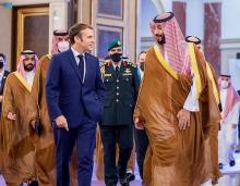HRH Crown Prince and French President Review Bilateral Relations and Latest Developments in Middle East