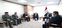 Interior Minister Abdul Amir Al-Shammari meets the Russian ambassador