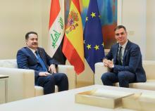 Spanish PM, Pedro Sanchez (right), PM, Mohammed Shia Al-Sudani (left) 