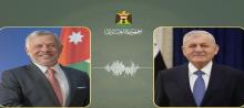 President of the Republic Abdul Latif Jamal Rashid (right), Jordanian King Abdullah II bin Al Hussein (left)
