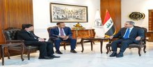 Chief of the Supreme Judicial Council, Judge Faiq Zidane (right), Director of Counter-Terrorism in the Middle East, Baptiste Lethorme (left)