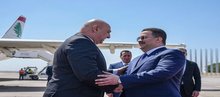 PM, Mohammed Shia al-Sudani (right), Lebanese President Joseph Aoun (left) 
