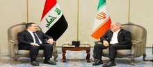 Iranian President Masoud Pezeshkian (right), Iraqi PM, Mohammed Shia Al-Sudani (left)