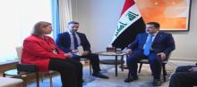 PM, Mohammed Shia al-Sudani (right), US Senator Elissa Slotkin (left)