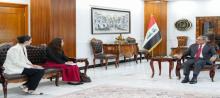 President of the Supreme Judicial Council, Judge Faiq Zaidan (right), the Special Advisor, Head of (UNITAD), Ana Piro Lopez, (left)