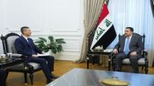 PM, Mohammed Shia Al-Sudani ( right), Ambassador of China to Iraq, Cui Wei (left) 