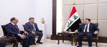 PM, Mohammed Shia al-Sudani (Right), the head of the Turkish intelligence agency, İbrahim Kalın (left)