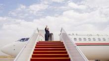 President Abdul Latif Jamal Rashid leaves Baghdad, heading to Algeria