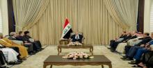 The President, Abdul Latif Jamal Rashid, received the heads and representatives of Arab and Islamic diplomatic missions in Iraq