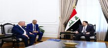 PM, Mohammed Shia al-Sudani (right), EU Ambassador to Iraq, Thomas Seiler (left)