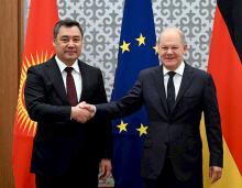 President Zhaparov meets with Federal Chancellor of Germany Olaf Scholz
