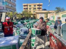 KSrelief Distributes 10 Tons of Food and Shelter Aid in Kabul