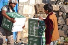 KSrelief Distributes More than 185 Tons of Food aid in Abyan Governorate, Yemen