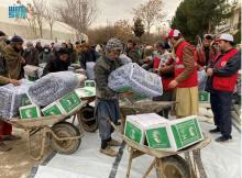 KSrelief Distributes over 250 Tons of Food and Shelter Aid to 2,000 Families in Afghanistan
