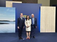 Deputy Minister of Foreign Affairs Le Thi Thu Hang (C) attends  EU Indo-Pacific Ministerial Forum (Photo: VNA)