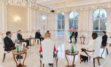 President of Azerbaijan Ilham Aliyev was interviewed by local TV channels 