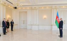 President Ilham Aliyev received credentials of incoming ambassador of U.S. to Azerbaijan
