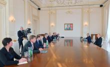 President Ilham Aliyev received delegation led by Managing Director of the German Eastern Business Association 