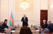Head of Presidential Administration Samir Nuriyev introduces newly appointed Minister of Justice to staff