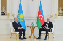 Baku, March 11, AZERTAC  President of the Republic of Azerbaijan Ilham Aliyev has held a meeting with President of the Republic of Kazakhstan Kassym-Jomart Tokayev in a limited format.