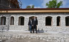 President Ilham Aliyev and First Lady Mehriban Aliyeva oversaw ongoing restoration work at Uzeyir Hajibeyli House Museum in Shusha